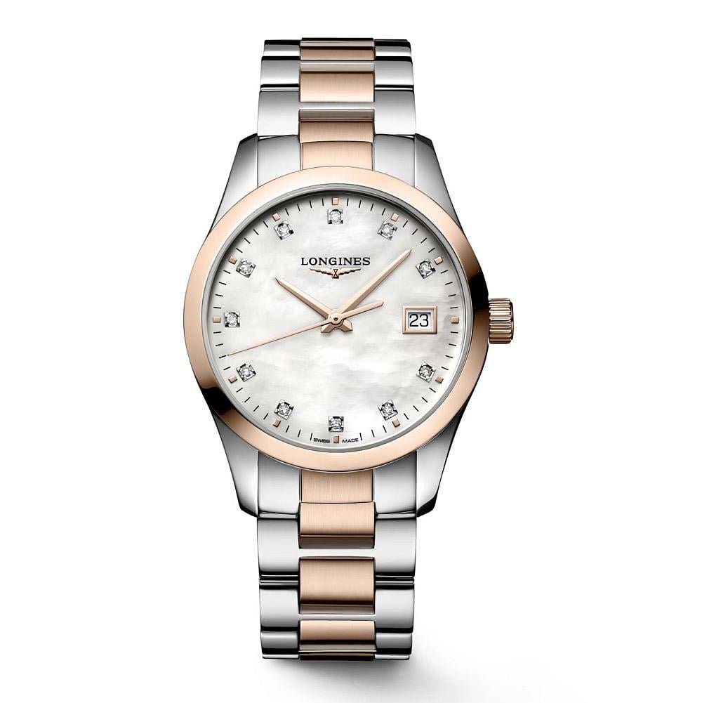 longines-conquest-classic-l2.386.3.87-ed12-4 Conquest Classıc - Beyaz Sedef L2.386.3.87.7 - Görsel 1