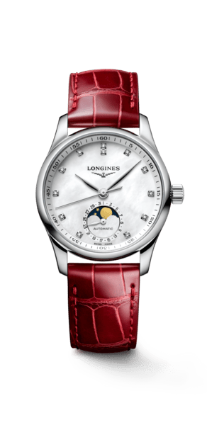 watchl2.409.4.87.2.png Longınes Master Collectıon Moonphase - Beyaz Sedef - Görsel 1