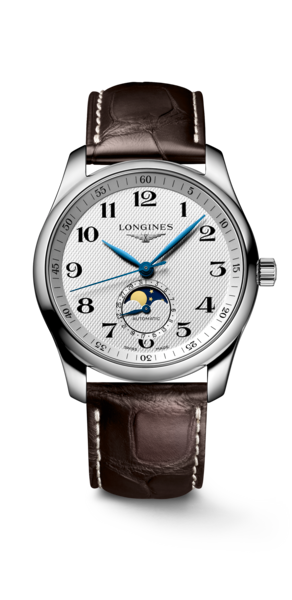 watchl2.909.4.78.3.png Longınes Master Collectıon Moonphase - Gümüş "Barleycorn" - Görsel 1